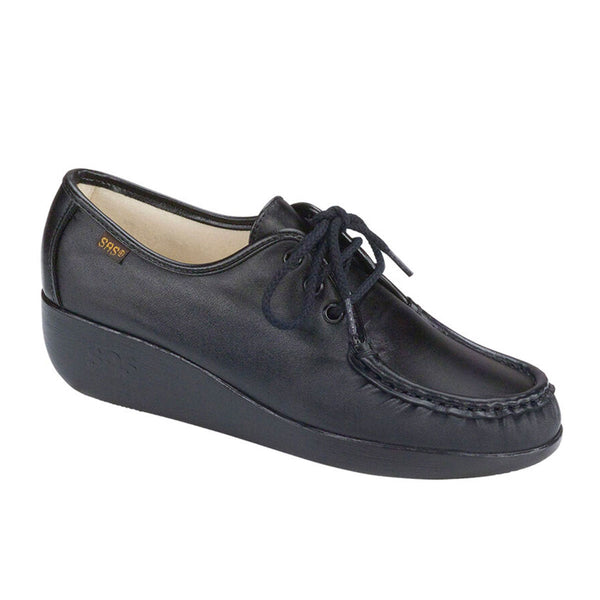 Women's Bounce Lace Up Moc Shoes Black